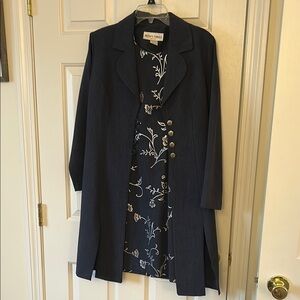 Vintage *old money vibes* 2-Piece Navy Set